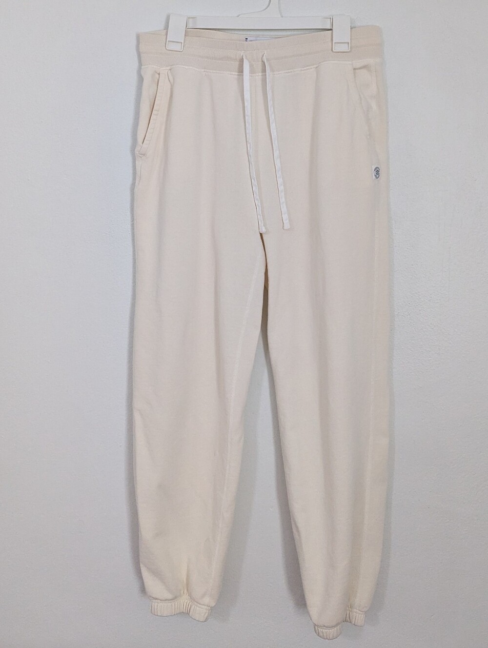 Reigning Champ Midweight Terry Standard Sweatpants Joggers Pull On Beige Large L